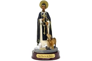 Mini San Martin De Porres Resin Statue Figurine