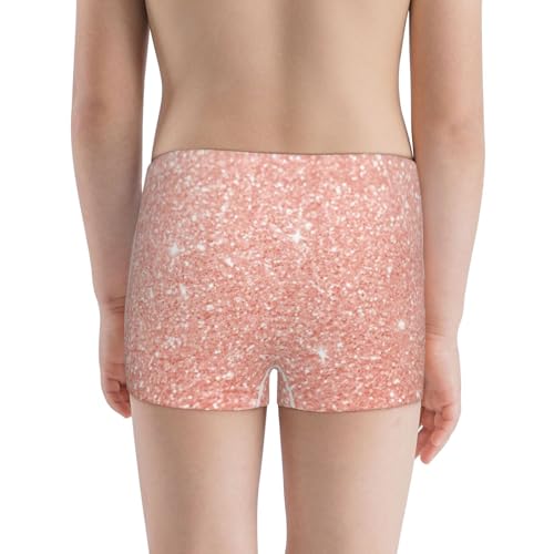 Boys' Cotton Boxer Brief Soft Underwear-Rose Gold Glitter3