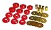 Prothane 7-127 Red Body Mount Kit with Hardware