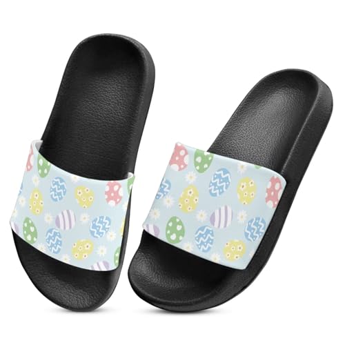 Image of Boy & Girls Slide Sandals Kids Shower Shoes Non Slip Summer Slippers Beach Sandals