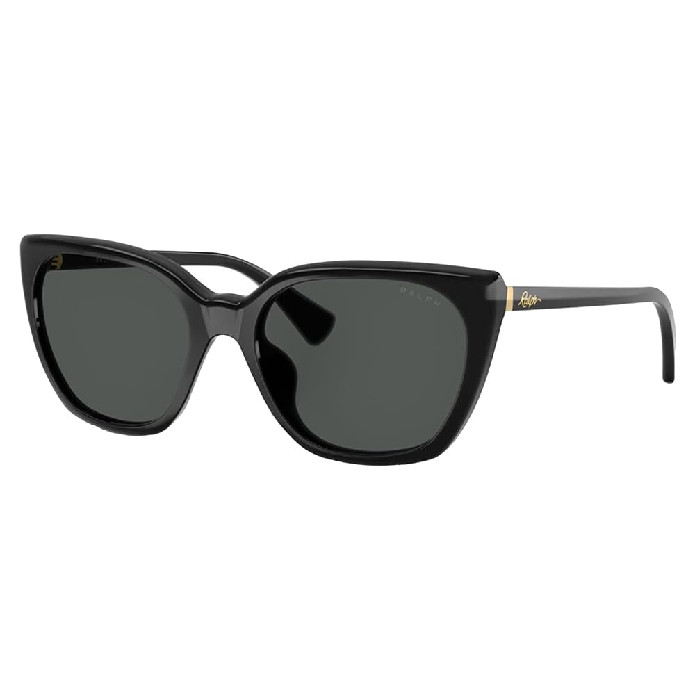 RA 5330U 500187 Shiny Black Plastic Butterfly Sunglasses Grey Lens