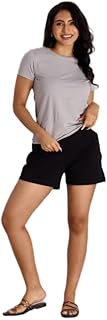 go colors Women Solid Mid Rise Relaxed Fit Casual Shorts-picture-11