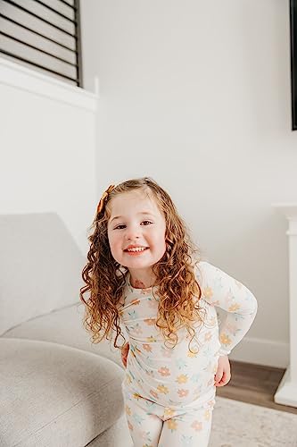 Copper Pearl Two Piece Long Sleeve Toddler Pajamas PJ Sets for Boys and Girls - Adorable Pattern Pajamas, Breathable Fabric to Keep Cool While Sleeping, Sizes 12 Months to 5T - Daisy4