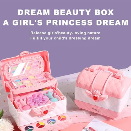 Maquillaje para niñas que no mancha la ropa set cosmético al agua 6
