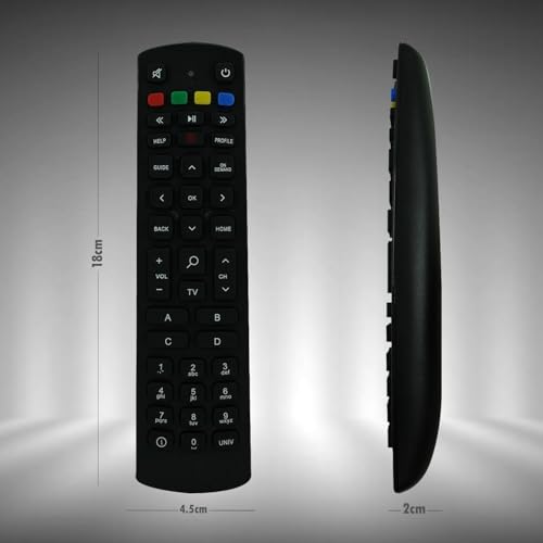 Image of BLACKSHEEP LCD /LED Remote, Compatible /Replacement for JIO ABCD LCD /LED TV Remote Control- (Please Match Image with Your Old Remote)-Black