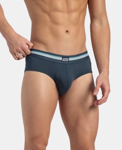 Image of Jockey UI20 Men Super Combed Cotton Elastane Stretch Printed Brief with Ultrasoft Waistband (Pack of 2)