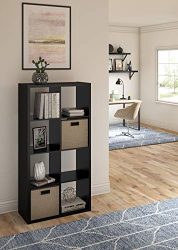 Image of ClosetMaid Decorative Open Back 8-Cube Storage Organizer, Black