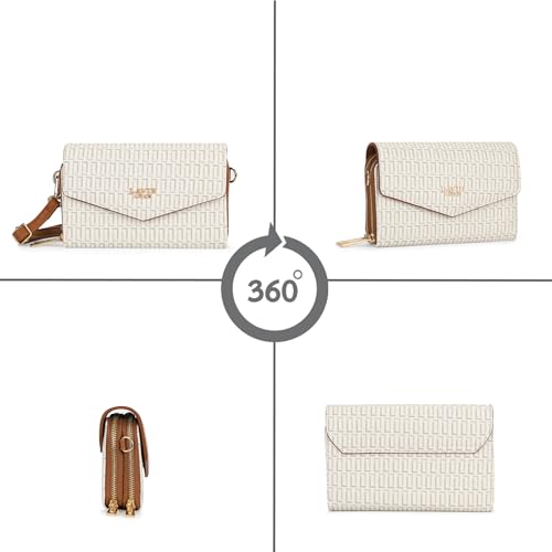 Image of Lavie Luxe Women's Mono Sally 2C Crossbody Sling Bag | Ladies Purse Handbag | Gift for Women