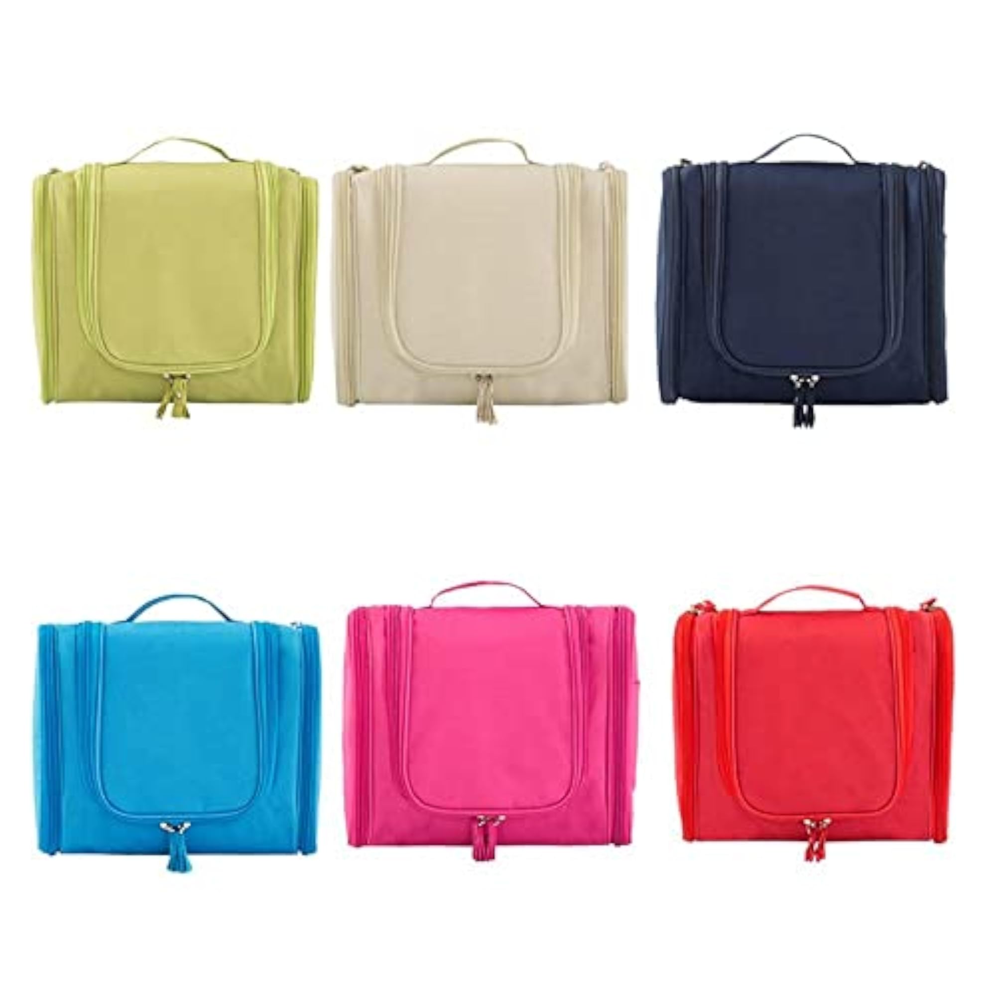 Set of 2 Portable Hanging Toiletry Organizer Bags