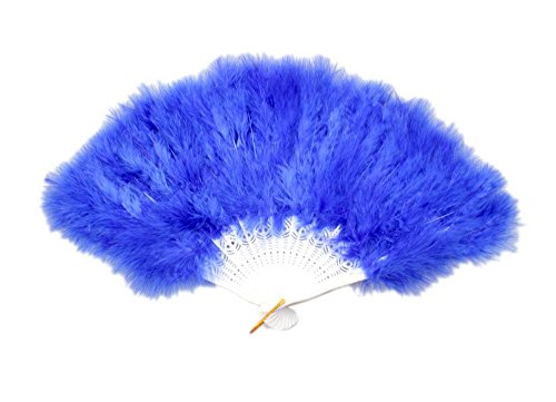 Charm.L Grace 20s Vintage Feather Fan Flapper Dance Roaring Gatsby Burlesque