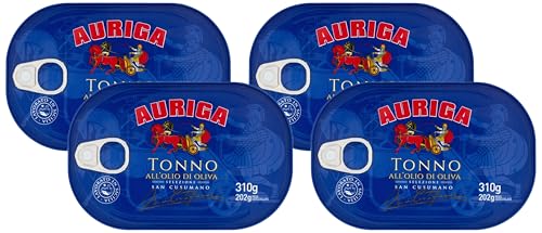 Auriga Selezione San Cusumano tonno all'olio di oliva 310gr (Confezione da 4)