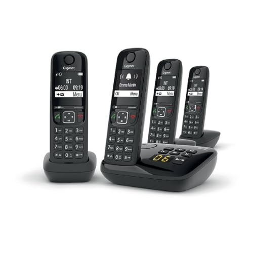 Telefono fisso GIGASET AS690 A Quattro Nero