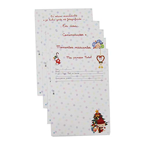 Álbum de Fotos 10x15 Diário do Bebê Baby Blue c/Estojo p/ 100 Fotografias