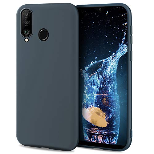 Moozy Lifestyle. Funda para Huawei P30 Lite, Azul Oscura - Cover Carcasa...