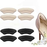 Plantillas para zapatos de hombre y mujer, calcomanías de tacón alto, 4 pares, excelente comodidad