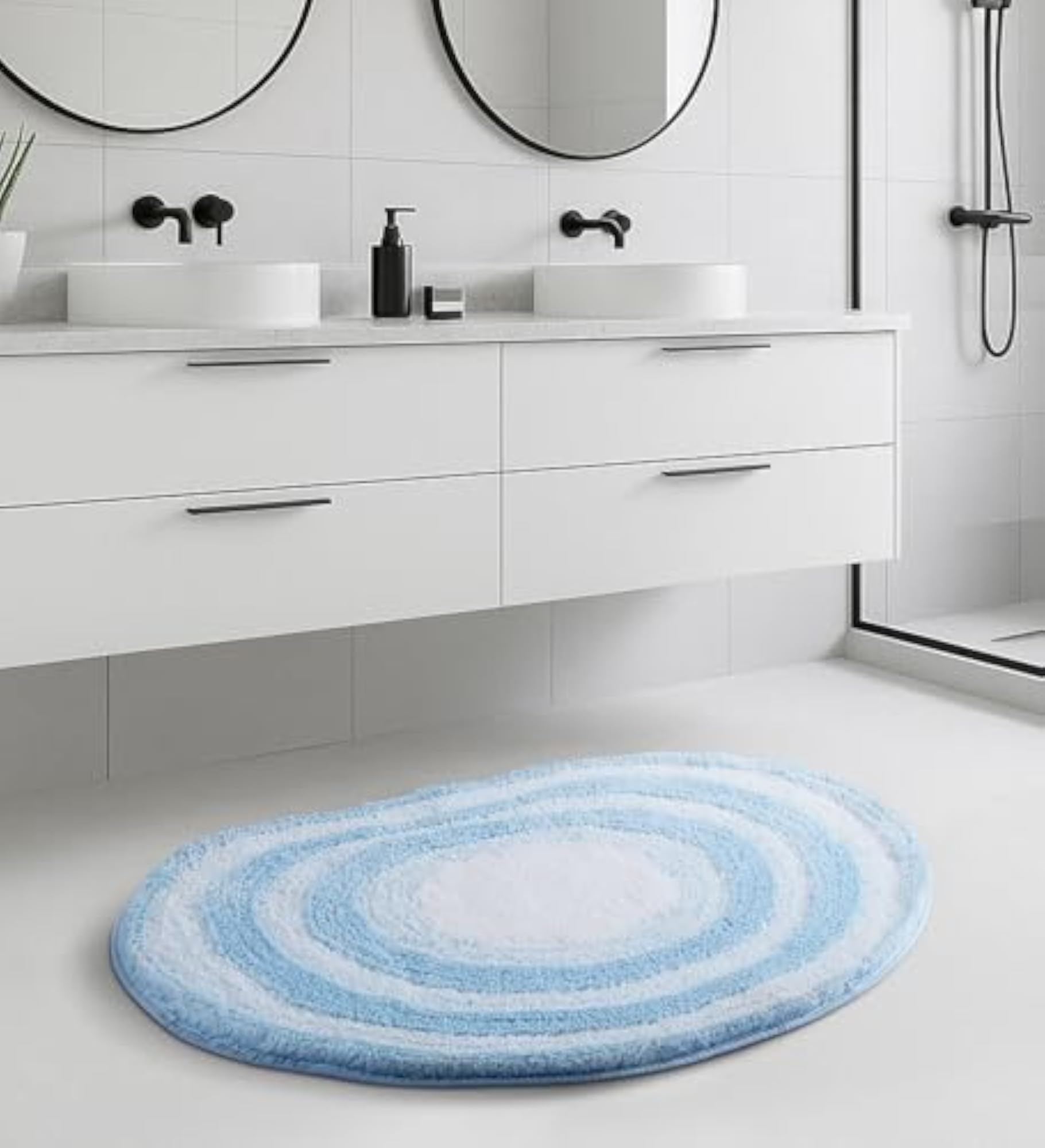 Supersoft Polyester Bath Mat, Quick Dry Bathroom Mat