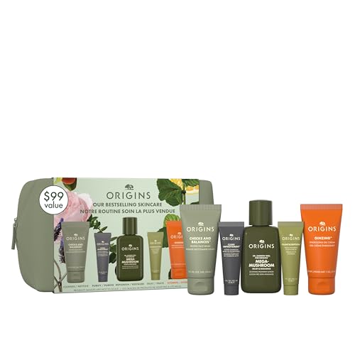 Origins Bestselling Skincare Set | Features Cleanser, Mask, Treat...