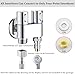 Handheld Bidet Sprayer for Toilet, Handheld Sprayer Kit, Baby Cloth Diaper Sprayer Set for Feminine Wash- Easy to Install - Stainless Steel (Silver)