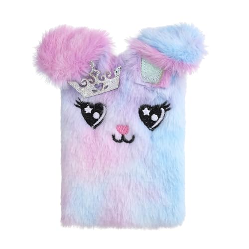 漫画のぬいぐるみノートは、処理されていないページの小さなジャーナルポケットメモ帳をジャーナリングスクラップブッキングライティング旅行ノートブック