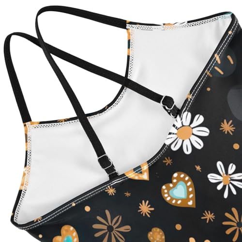 Heart Girls One Piece Swimsuit Beach Swimwear 208521654