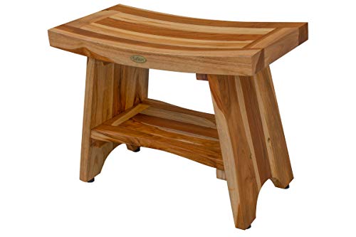 EcoDecors Serenity Shower Bench, Natural