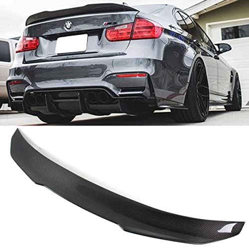 Carbon Fiber High-Kick P Style Duckbill Trunk Spoiler Compatible for 2013-2018 BMW F30 330i 335i 340i & F80 M3 Sedan
