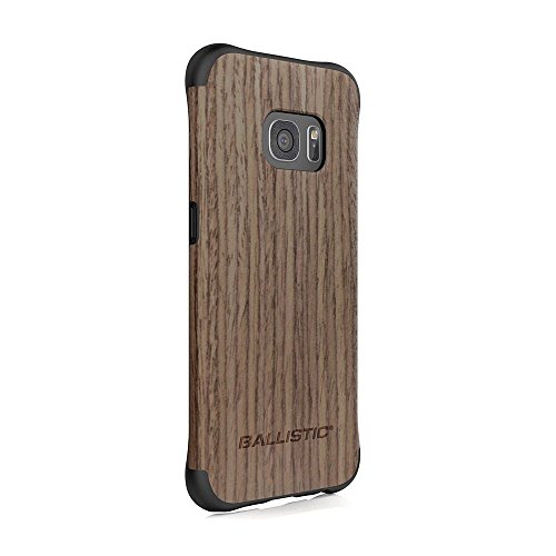 Ballistic, Galaxy S7 Edge Case [Urbanite Select] 6ft Drop Tested Protection [Black w/Dark Ash Wood] with Design/Pattern