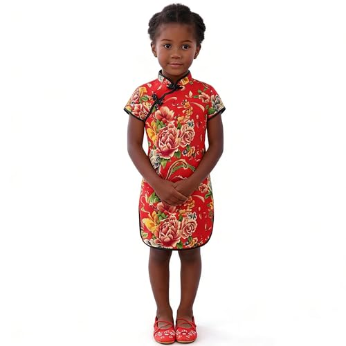 Vestido bebé niña Qipao año nuevo vintage chino miniatura 2
