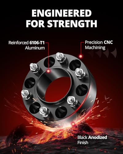 Image of EVIL ENERGY 6x5.5 Wheel Spacers 2 inch, 93.1 mm Bore Hubcentric M12x1.5 Studs