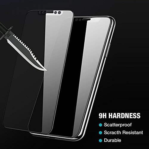 Image of STP FEEL Ultra Premium Tempered Glass Screen Protector Guard For iPhone X /iPhone 11 Pro /iPhone XS (White, Pack of 1) Edge to Edge Coverage Screen Guard with Easy Installation Kit