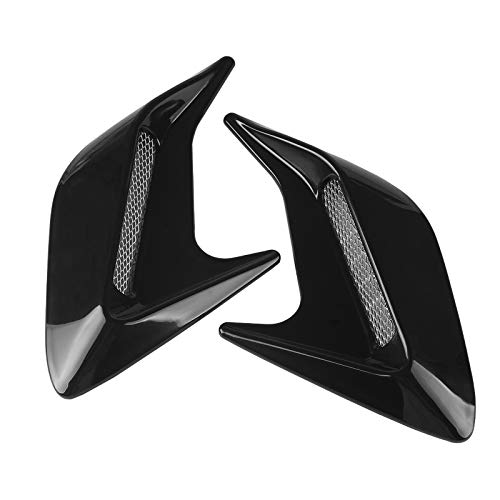 Andux Car Vent Grille Cover Decorative Air Flow Intake 2 Pcs JFK-02 (Black)