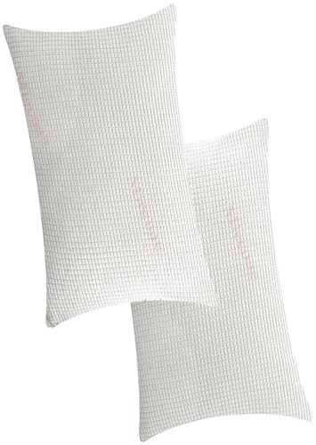 Protector de Almohada 40x70 cm Juego de 2 con Cremallera Muchos Tamaños, Funda Almohada Funda Protectora para Almohada, Transpirable Tacto Suave Fundas de Almohada 75x50 90 cm 50x70(1438,70x90 CM 28x3