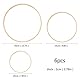 Gukasxi 6 Stück Traumfänger Ringe Set (20cm/25cm/33cm) Holz Bambus Blumenkranz Makramee Ringe Floral Hoop Set Makramee Craft Hoop Ring für Dreamcatcher, Hochzeit Kranz Decor und DIY Handwerk