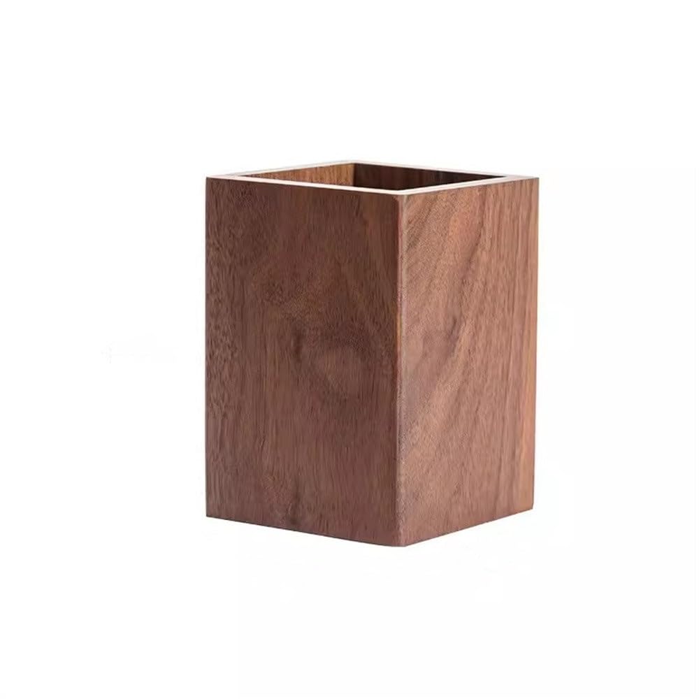 Pot À Crayons en Bois Porte-Stylo en Bois Ornement de Bureau créatif Porte-Stylo
