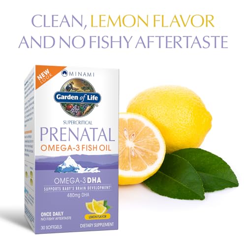 Image of Garden of Life Prenatal Bundle: Organics Prenatal Multivitamin with Folate and Iron, DHA Omega 3 Fish Oil Supplement, Dr. Formulated Probiotics Once Daily for Mom & Baby, Capsules and Softgels
