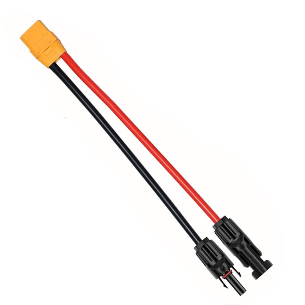 Elnwnnkc Solar Panel Connectors to XT90 Male Adapter Cable Extension Cable Adapter for Power Stations 10AWG