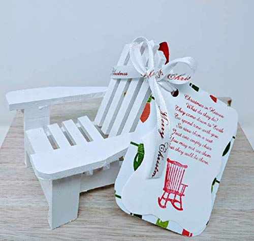 Christmas in Heaven Chair Ornament - Remembrance Gift - White