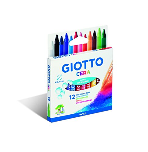 Giotto cera 281200 - Estuche 12 ceras redondas de colores