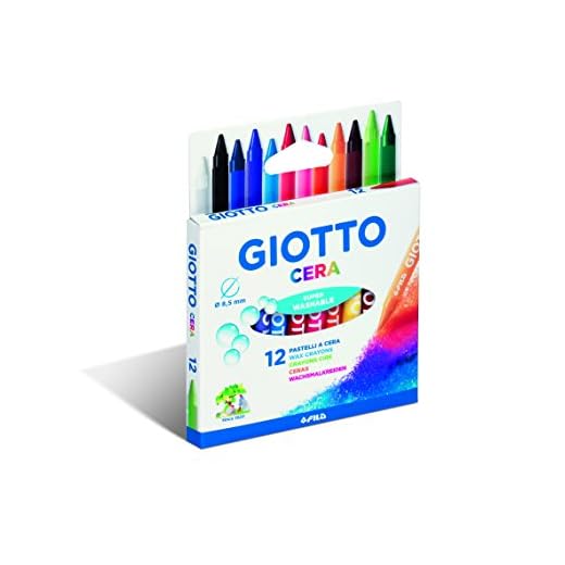Giotto cera 281200 - Estuche 12 ceras redondas de colores