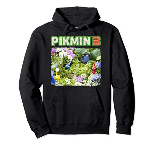 Nintendo Pikmin 3 Floral Logo Poster Pullover Hoodie