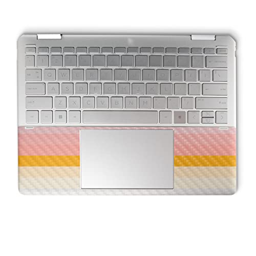 Image of MightySkins Carbon Fiber Skin Compatible with HP Spectre x360 14 inch (2022) Full Wrap Kit - Horizon Stripes | Protective, Durable Textured Carbon Fiber Finish | Easy to Apply | Made in The USA