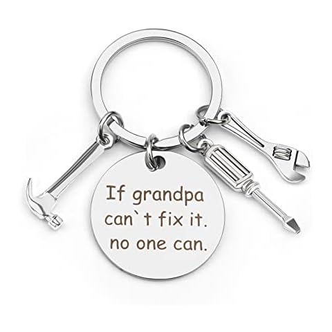 Grandpa Gifts, Grandpa Keychain from Grandson Granddaughter, Grandpa Christmas Gifts Grandpa Gifts from Grandchildren, Grandpa Keyring Grandpa Gifts Ideas, Grandpa Birthday Presents from Grandkids Cover