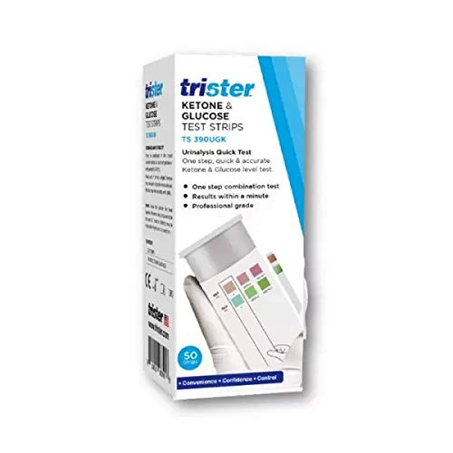 Trister Ketone & Glucose Test Strips 50's Urinalysis Quick Test Buy