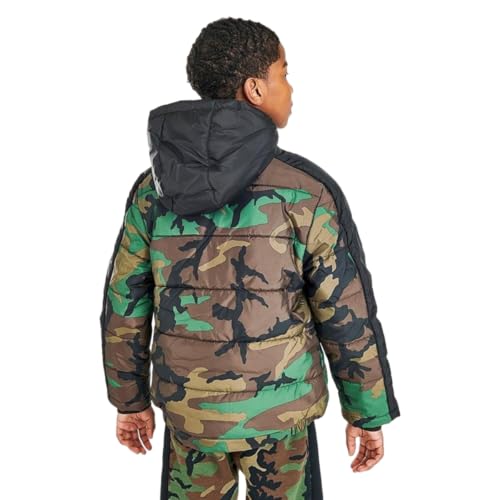 Nike Air Jordan Jumpman Classic Puffer Jacket Big Kids Boys' (Olive Canvas) Size Small3