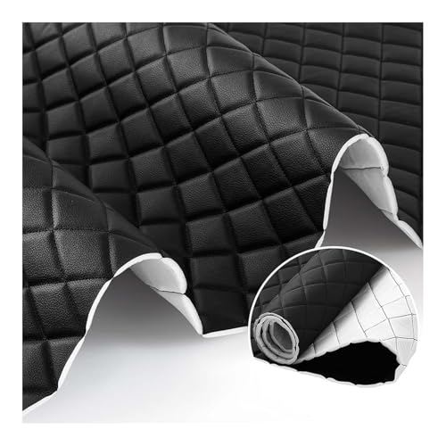 Tela De Polipiel Para Tapizar - Piel Sintética Suave Para Muebles, Sofás, Sillas, Hogar, Accesorios, Manualidades - 1 Metro - Cuero Sintético(Black,1.6X2m)