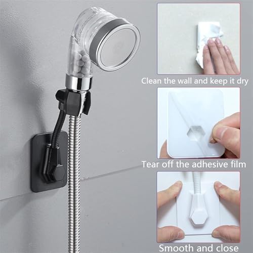 Soporte para cabezal de ducha con barra de baño ajustable y adaptable a bañeras 4
