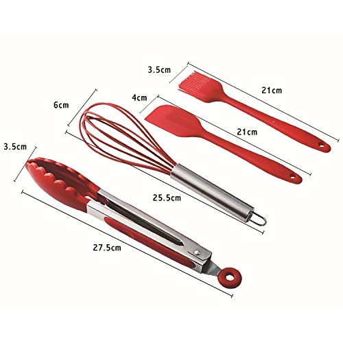 Wuqiang Cottura strumenti utensili Set Silicone Utensili da cucina Set 10 cucina dei pc termoresistente Cucina Non-Stick utensili da cucina di cottura Strumenti, Strumenti di cucina gadget Set for ant