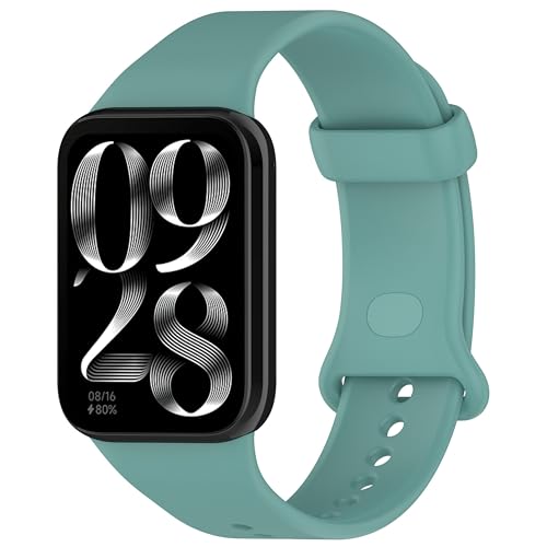 CZhkg Silicona Repuesto Correa para Xiaomi Mi Band 9 Pro Strap, Deportiva Bands Ajustable Correa de Reloj Wristband Pulsera Brazalete para Xiaomi Mi Band 9 Pro/Redmi Watch 4 Watch (verde)