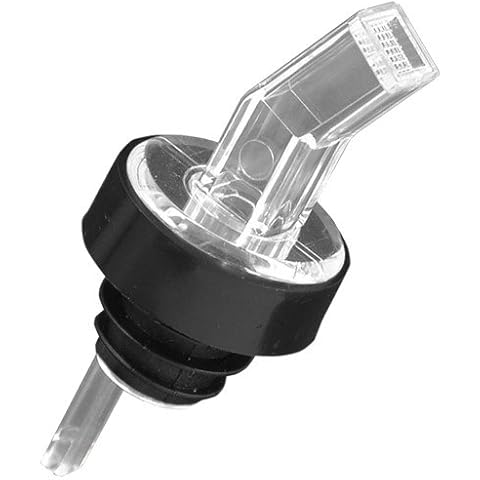 Set of 24 Plastic Screen Liquor Bottle Pourer CLEAR Cover