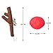 COLORCASA Car Reindeer Antlers & Nose - Window Roof-Top & Grille Rudolph Reindeer Jingle Bell Christmas Costume - Auto Accessories Decoration Kit Best for Car SUV Van Truck, Xmas Gift Set (Brown)